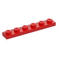 Plate 1 x 6 (Red)