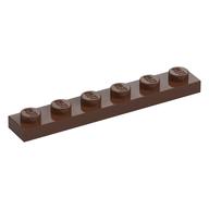 Plate 1 x 6 (Brown)
