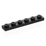 Plate 1 x 6 (Black)