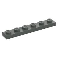 Plate 1 x 6 (Dark Gray)