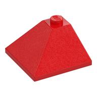 Brick Sloped 33° 3 x 3 Double Convex (Red)