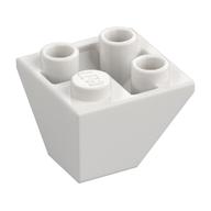 Brick Sloped Inverted 45° 2 x 2 Double Convex (White)