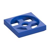 Turntable 2 x 2 Plate, Base (Blue)
