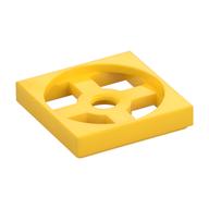 Turntable 2 x 2 Plate, Base (Yellow)