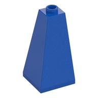 Brick Sloped 75° 2 x 2 x 3 Double Convex (Blue)