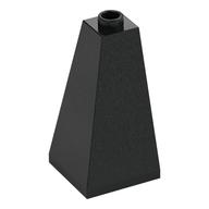 Brick Sloped 75° 2 x 2 x 3 Double Convex (Black)