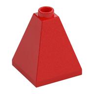Brick Sloped 75° 2 x 2 x 2 Quadruple Convex (Red)