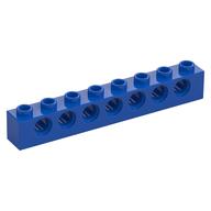 Technic Brick 1 x 8 [7 Pin Holes] (Blue)