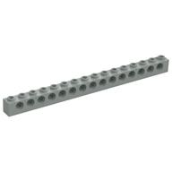 Technic Brick 1 x 16 [15 Pin Holes] (Light Gray)