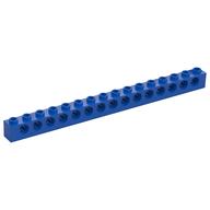 Technic Brick 1 x 16 [15 Pin Holes] (Blue)