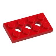 Technic Plate 2 x 4 [3 Holes] (Red)