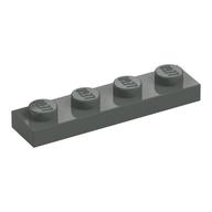 Plate 1 x 4 (Dark Gray)