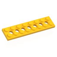 Technic Plate 2 x 8 [7 Holes] (Yellow)
