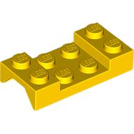 Wheel Arch, Mudguard 2 x 4 Studded (Yellow)