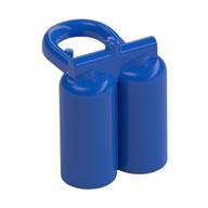 Minifig Neckwear Airtanks with Large Holes (Blue)