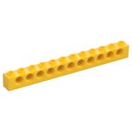 Technic Brick 1 x 12 [11 Pin Holes] (Yellow)