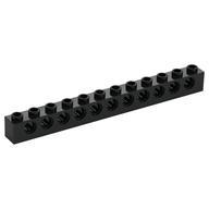 Technic Brick 1 x 12 [11 Pin Holes] (Black)