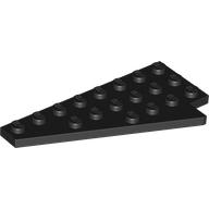 Wedge Plate 8 x 4 Wing Left (Black)