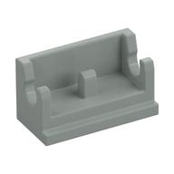 Hinge Brick 1 x 2 Base (Light Gray)