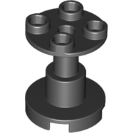 Support Round 2 x 2 x 2 Stand with Reach-Through Center Hole (Black)