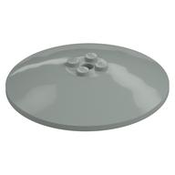 Dish 8 x 8 Inverted [Radar], Solid Studs, Rounded Anti-stud Underside (Light Gray)