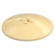 Dish 8 x 8 Inverted [Radar], Solid Studs, Rounded Anti-stud Underside (Tan)