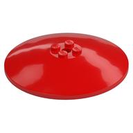 Dish 8 x 8 Inverted [Radar], Solid Studs, Rounded Anti-stud Underside (Red)