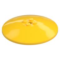 Dish 8 x 8 Inverted [Radar], Solid Studs, Rounded Anti-stud Underside (Yellow)