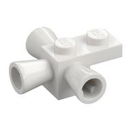 Brick Special 1 x 1 with 3 Speakers / Loudspeakers / Space Positioning Rockets (White)