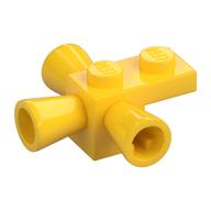 Brick Special 1 x 1 with 3 Speakers / Loudspeakers / Space Positioning Rockets (Yellow)