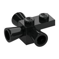 Brick Special 1 x 1 with 3 Speakers / Loudspeakers / Space Positioning Rockets (Black)