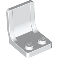 Seat / Chair 2 x 2 with Center Sprue Mark (White)