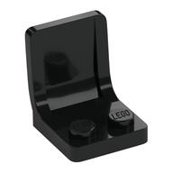 Seat / Chair 2 x 2 with Center Sprue Mark (Black)