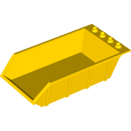 Tipper Bed 4 x 6, Open Studs (Yellow)
