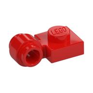 Plate Special 1 x 1 with Clip Light, Bar Hole [Thick Ring] (Red)