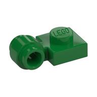 Plate Special 1 x 1 with Clip Light, Bar Hole [Thick Ring] (Green)