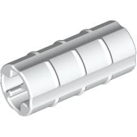 Technic Axle Connector Ridged [with x Hole x Orientation] (White)