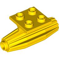 Engine, Strakes, 2 x 2 Thin Top Plate (Yellow)