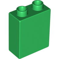 Duplo Brick 1 x 2 x 2 (Green)