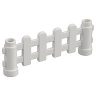 Duplo Fence 1 x 6 x 2 Paled (Picket) (White)