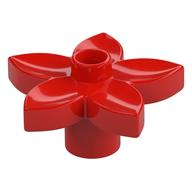 Duplo Plant, Flower with 1 Top Stud (Red)