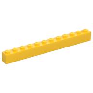 Brick 1 x 12 (Yellow)