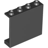 Panel 1 x 4 x 3 [Hollow Studs] (Black)