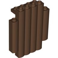Panel 2 x 6 x 6 Log Wall [Palisade] (Brown)