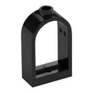 Window 1 x 2 x 2 2/3 with Rounded Top (Black)