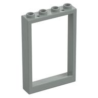 Window 1 x 4 x 5 with Hollow Studs (Light Gray)