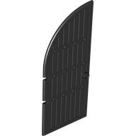 Door, Gate 1 x 5 x 11 Curved Top (Black)