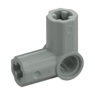 Technic Axle and Pin Connector Angled #6 - 90° (Light Gray)