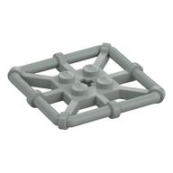 Plate Special 2 x 2 with Bar Frame Square (Light Gray)