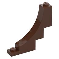 Brick Curved 1 x 5 x 4 Inverted (Brown)
